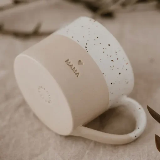 Eulenschnitt Tasse aus Steingut (280ml) | Papa – Bild 2