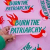 MALICIEUSE Bügel Patch | Burn the Patriarchy XL