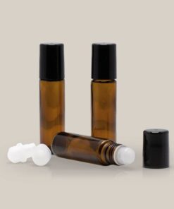 Farfalla Do it yourself | Leergut Set Braunglas Roll-on 10 ml mit Deckel (3 STK)