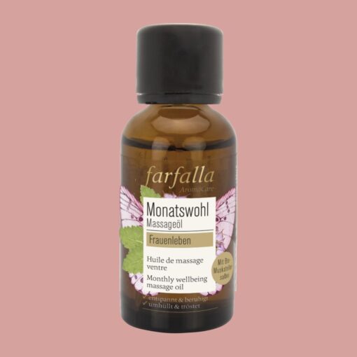 Farfalla Frauenleben | Monatswohl Massageöl Muskatellersalbei (30ml)