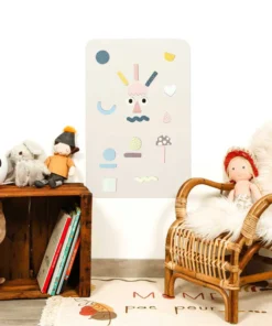 FERFLEX Magnettafel rechteckig (selbstklebend) | Beige Grau