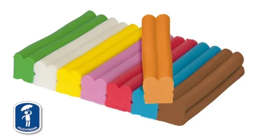 Feuchtmann Juniorknete 8x33g (ab 2 J.) | regenbogen