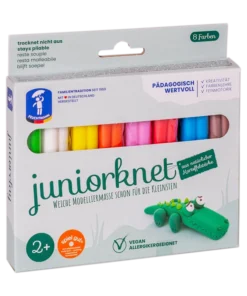 Feuchtmann Juniorknete 8x33g (ab 2 J.) | regenbogen