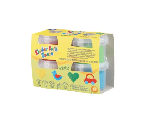 Feuchtmann Kinder Soft Knete Bio 4x80g (ab 2 J.) | Basic