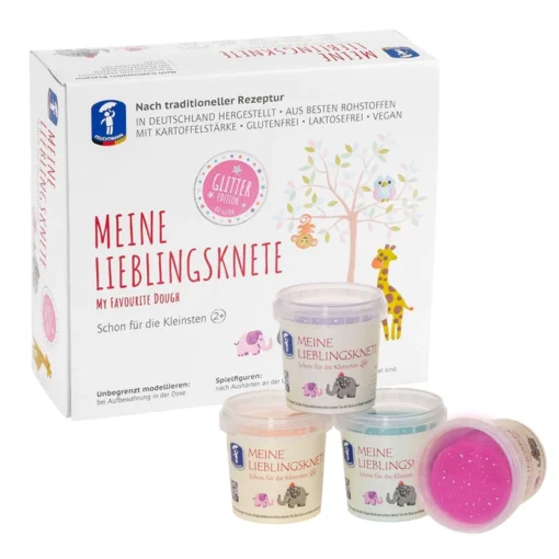 Feuchtmann Meine Lieblingsknete 4x130g (ab 2 J.) | Glitter