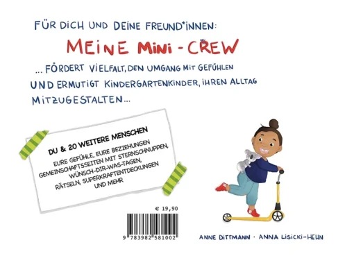 Freundschaftsbuch "Meine Mini - Crew" für Kindergartenkinder