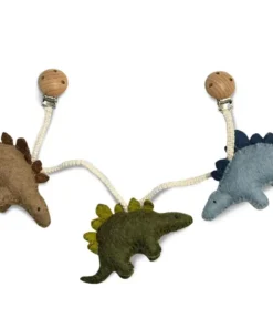 Gamcha Baby Kinderwagenkette aus Filz | Dinos