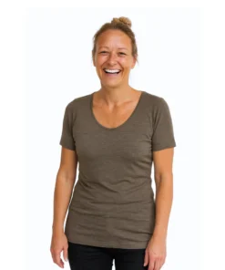 Glückskind Damen Bio T-Shirt Merinowolle & Seide | Muscat