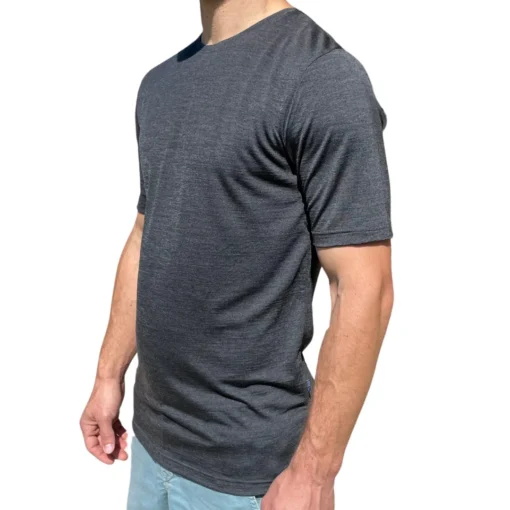 Glückskind Herren T-Shirt Merinowolle & Tencel | Anthrazit