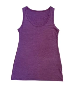Glückskind Damen Tank Top Merinowolle & Tencel | Brombeere