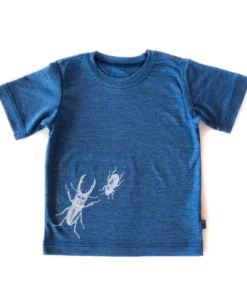 Glückskind T-Shirt Merinowolle & Seide Hirschkäfer | Royal