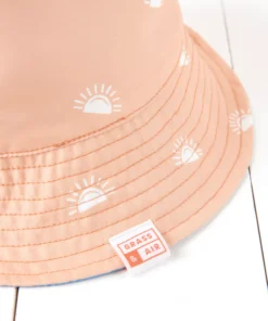 Grass & Air Fischerhut Sonnenhut mit Print | PEACH
