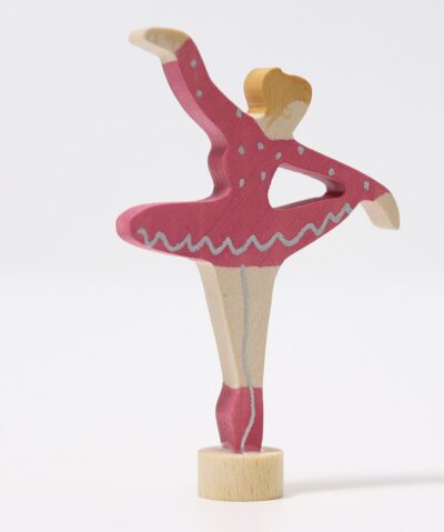 Grimm's Geburtstagsring Steckfigur | Ballerina Rubinrot