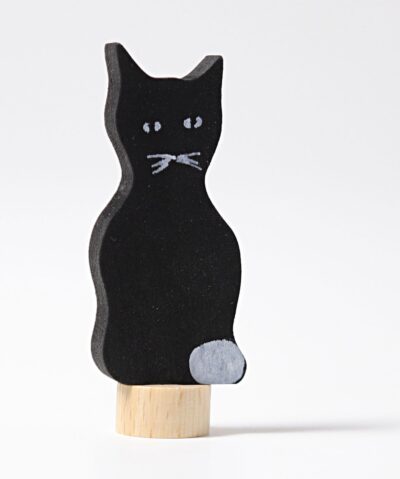 Grimm's Geburtstagsring Steckfigur | Schwarze Katze