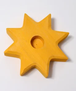 Alternative view of Grimm's Tischdecko Kerzenständer | Stern gelb
