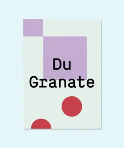 Kleine Prints Postkarte | Granate 