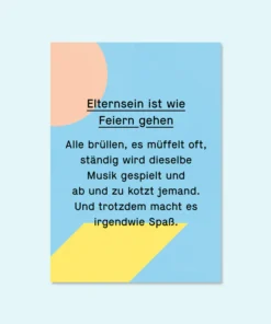 Kleine Prints Postkarte | Feiern gehen