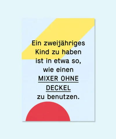 Kleine Prints Postkarte | Mixer