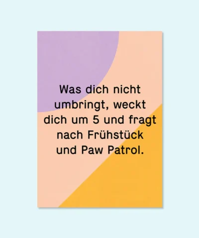 Kleine Prints Postkarte | Paw Patrol