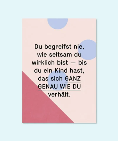 Kleine Prints Postkarte | Seltsam