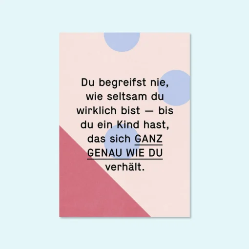 Kleine Prints Postkarte | Seltsam