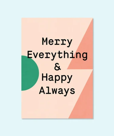 Kleine Prints Postkarte | Merry Everything