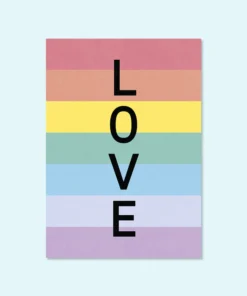 Kleine Prints Postkarte | Rainbow LOVE