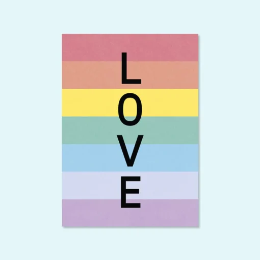 Kleine Prints Postkarte | Rainbow LOVE