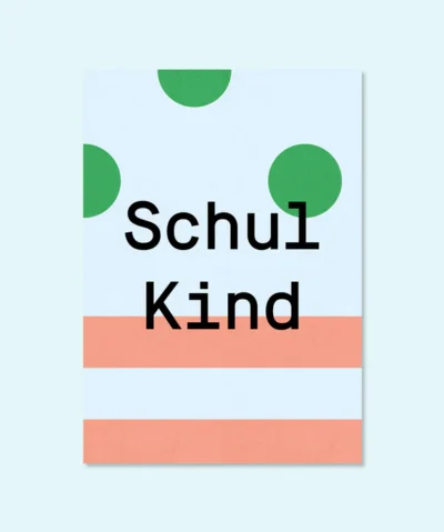 Kleine Prints Postkarte | Schulkind