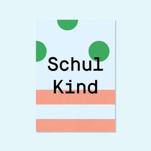 Kleine Prints Postkarte | Schulkind