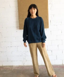 Tiralahilacha ERW Damen Frottee Sweatshirt GILDA | Mitternachtsblau