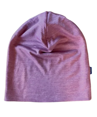 Glückskind ERW Beanie Merinowolle & Seide | Rose