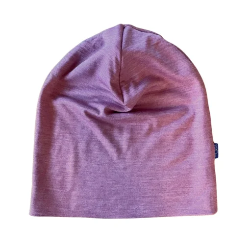 Glückskind ERW Beanie Merinowolle & Seide | Rose