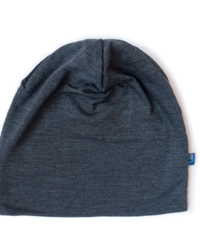 Glückskind ERW Beanie Merinowolle & Tencel | Anthrazit