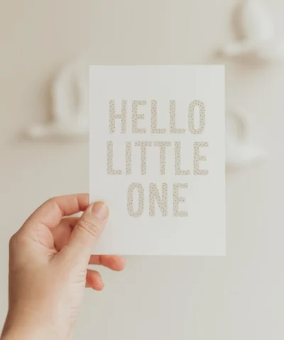 Hej Hanni Postkarte | Hello little one rosa