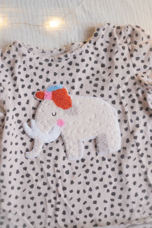 Hej Hanni Bügelpatch flauschig (Chenillepatch) | Mammut