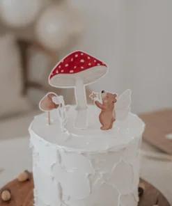Hej Hanni caketopper | Pilzbär