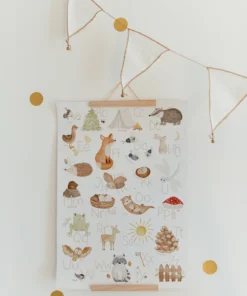 Alternative view of Hej Hanni Poster A3 | Wald ABC