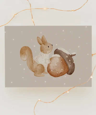 Hej Hanni Postkarte Weihnachten | EICHHÖRNCHEN