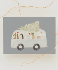 Hej Hanni Postkarte Weihnachten | WEIHNACHTSBUS