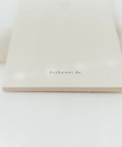 Geburtstagskalender SCHLICHT aus Naturpapier beige 10x21cm