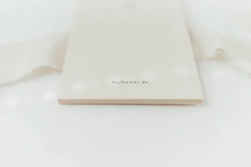 Geburtstagskalender SCHLICHT aus Naturpapier beige 10x21cm