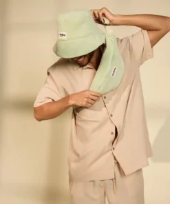 Alternative view of Hindbag Fischerhut Bob | frottee grün