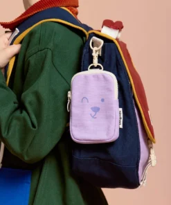 Hindbag Kinder Mini Tasche BILLY mit Karabiner | lila