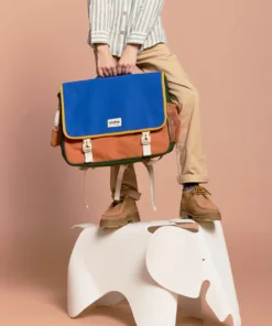 Hindbag Kinder Schul Rucksack LEO | Tricolor königsblau