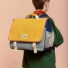 Hindbag Kinder Schul Rucksack LEO | Tricolor senf