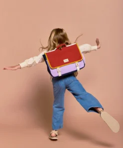 Hindbag Kinder Schul Rucksack LEO | Tricolor terrakotta