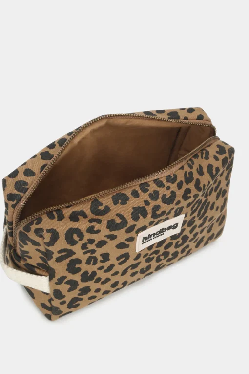 Hindbag Kosmetiktasche Leon | Leopard zimt