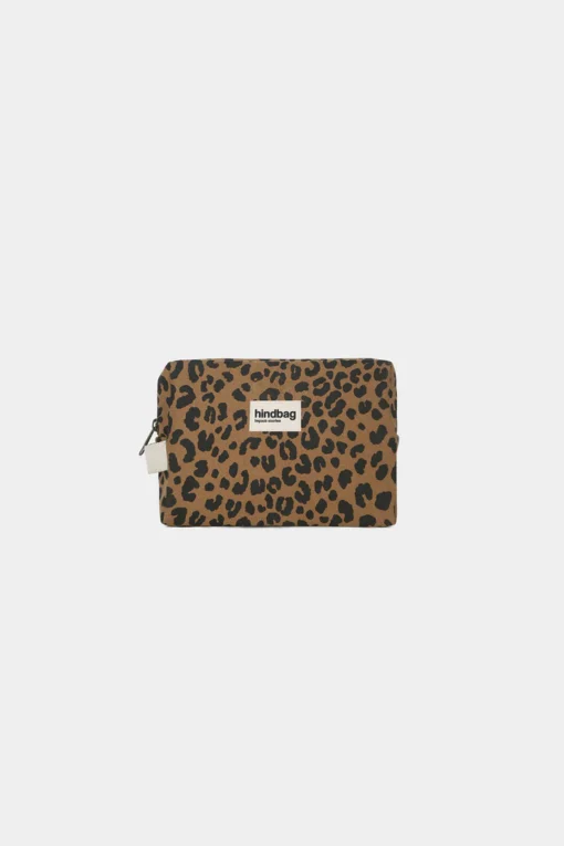 Hindbag Kosmetiktasche Leon | Leopard zimt