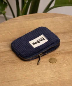Hindbag Bio Cord Portemonnaie / Geldbörse LILI | Navy